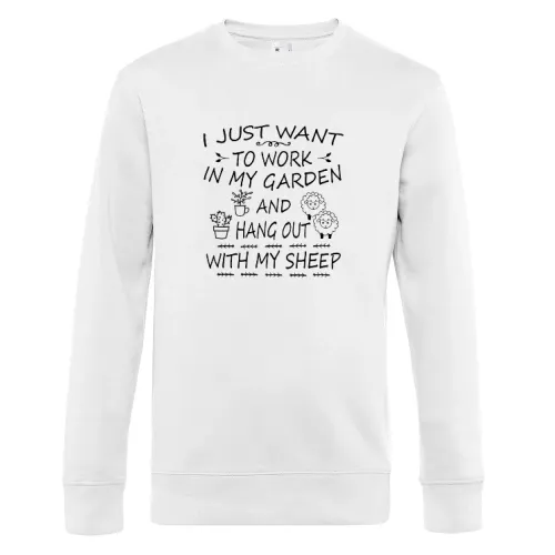 In My Garden With My Sheep Gärtner Schäfer Garten Sweat Männer King Crew Neck