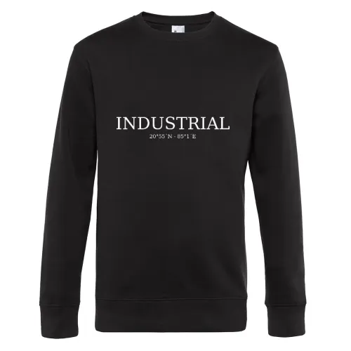 Industrial Koordinaten Sweat Männer King Crew Neck