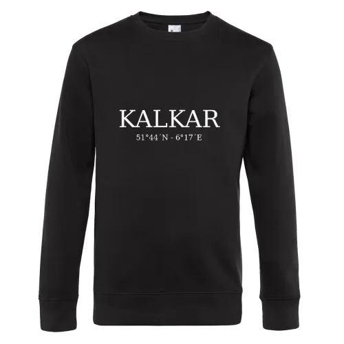 Kalkar Koordinaten Sweat Männer King Crew Neck
