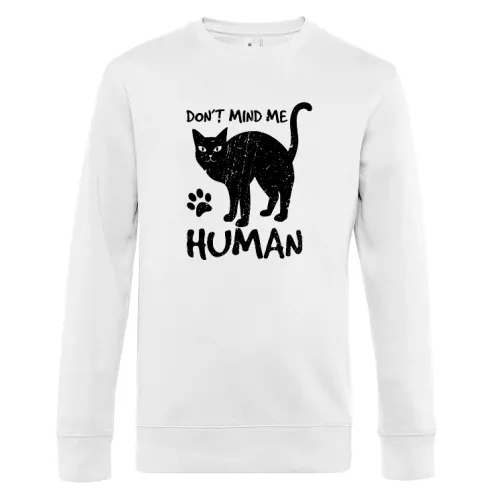 Katzen Spruch Sweat Männer King Crew Neck