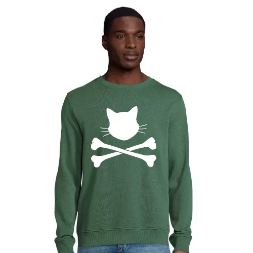 Katzenkopf Skulls Sweat Männer Comet Bio