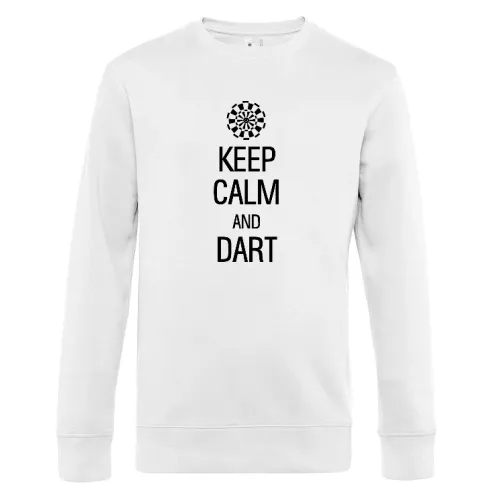 keep calm and darts Sweat Männer King Crew Neck