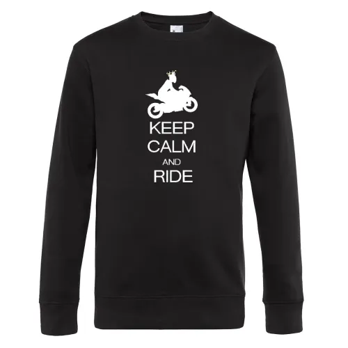 keep calm and ride Männer Sweat