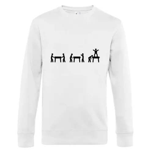 Kickertisch Evolution Strichmännchen Sweat Männer King Crew Neck