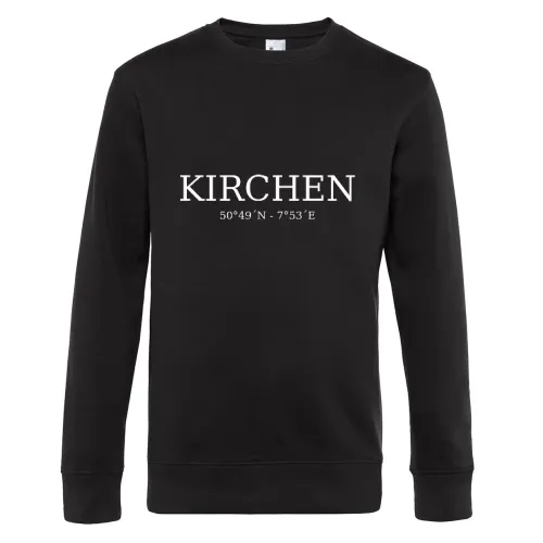 Kirchen Koordinaten Sweat Männer King Crew Neck