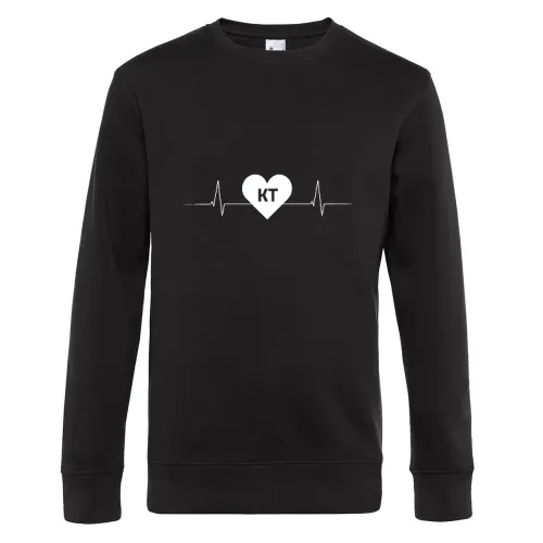 Kitzingen KT Nummernschild Herzschlag Sweat Männer King Crew Neck