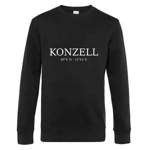 Konzell Koordinaten Sweat Männer King Crew Neck