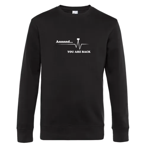 Krankenschwester Kardiologie You Are Back Männer Sweat