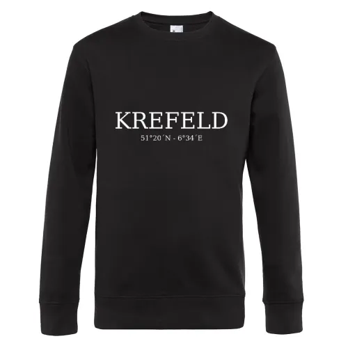 Krefeld Koordinaten Sweat Männer King Crew Neck