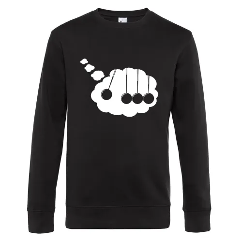 Kugelstoßpendel in Denkblase Sweat