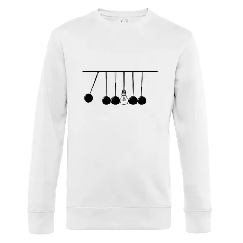 Kugelstoßpendel mit Glühbirne Shirt Sweat Männer King Crew Neck