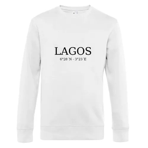 Lagos Koordinaten Sweat Männer King Crew Neck