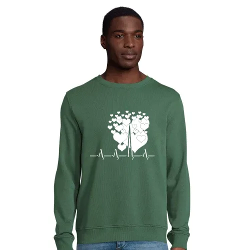 Liebe Herzschlag Sweat Männer Comet Bio
