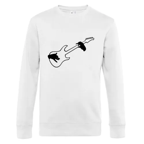 Luftgitarre Sweat Männer King Crew Neck