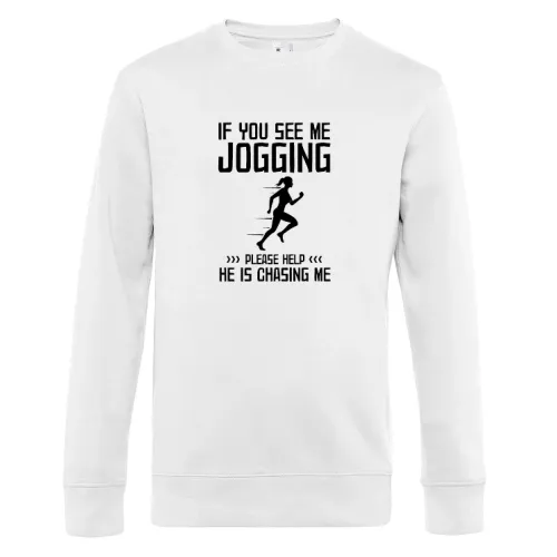 Lustiger Jogger Joggen Jogging Spruch Sweat Männer King Crew Neck