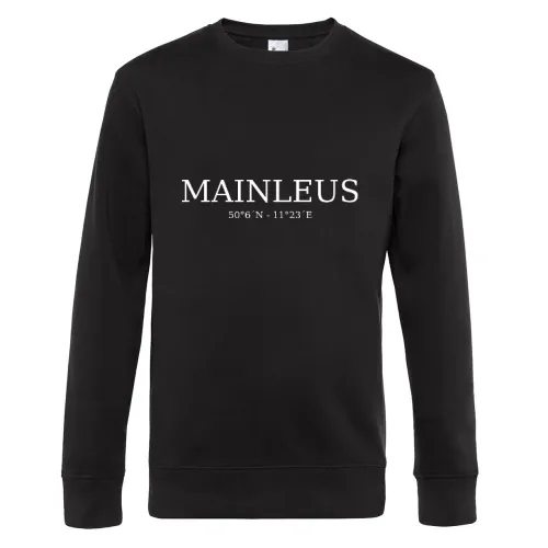 Mainleus Koordinaten Sweat Männer King Crew Neck