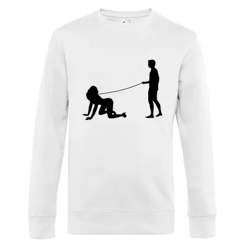 Mann geht mit Frau gassi Männer Sweat