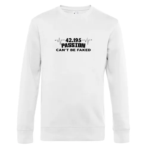 Marathon Passion Can t Be Faked Marathonläufer Sweat Männer King Crew Neck