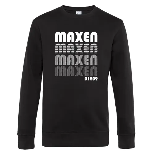 Maxen 01809 weiß Sweat Männer King Crew Neck