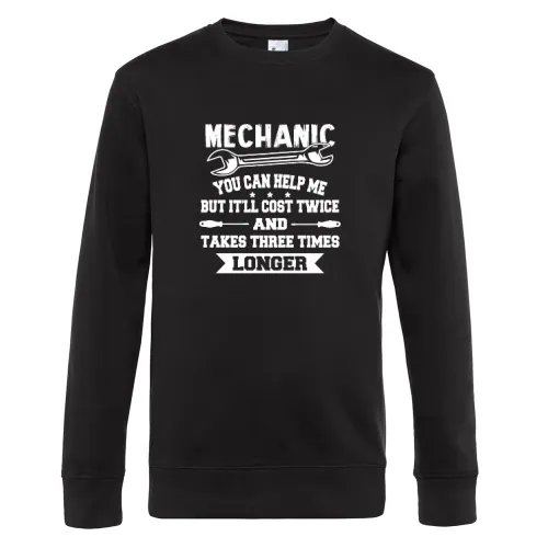 Mechanic If U Help - Kfz Mechaniker Mechatroniker Sweat Männer King Crew Neck