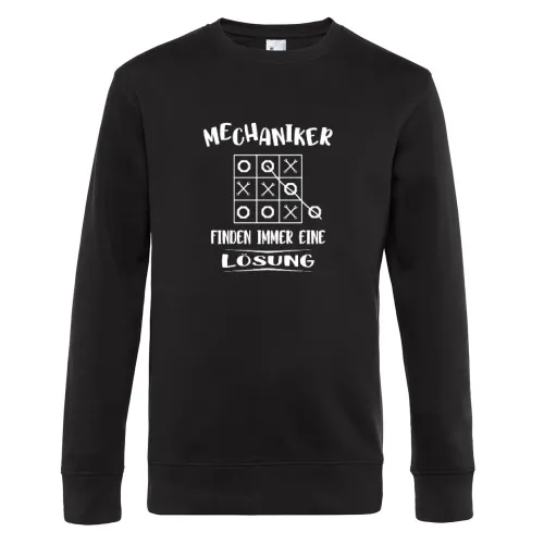Mechaniker finden immer eine Lösung Kfz Werkstatt Sweat Männer King Crew Neck