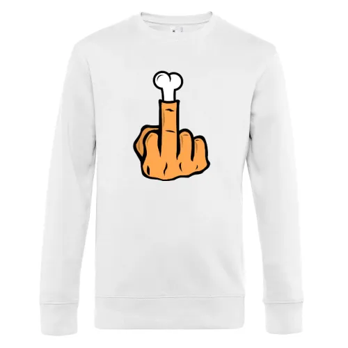 Mittelfinger aus Knochen Männer Sweat Mittelfinger aus Knochen Sweat