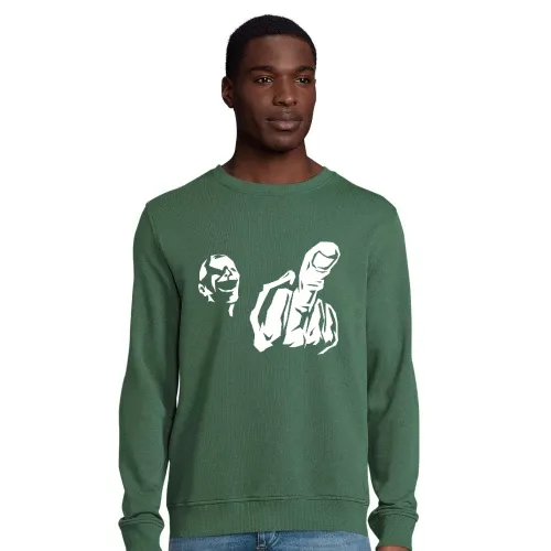 Mittelfinger Fratze Männer Sweat