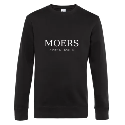 Moers Koordinaten Sweat Männer King Crew Neck