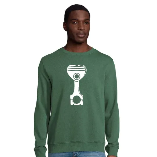 Motorkolben Herz Männer Sweat