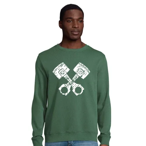 Motorkolben Retro Sweat Männer Comet Bio