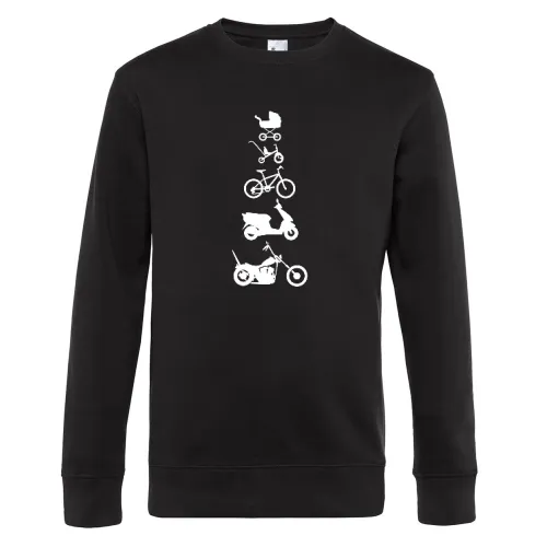 Motorrad Chopper Evolution Front Männer Sweat Motorrad Chopper Evolution Front Sweat