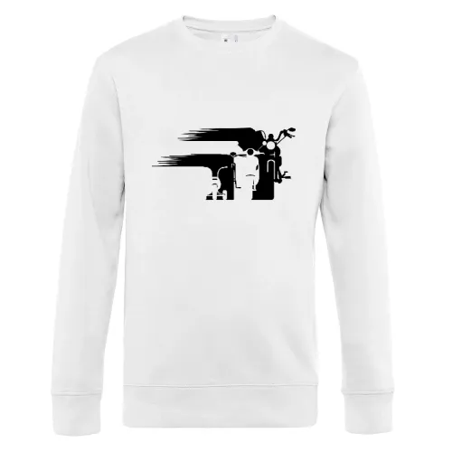 Motorrad Chopper Evolution Schweif Front Männer Sweat Motorrad Chopper Evolution Schweif Front Sweat