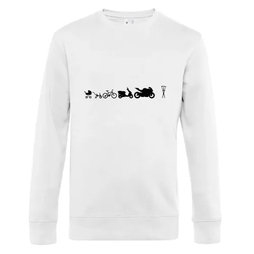 Motorrad Evolution Krücken Männer Sweat Motorrad Evolution Krücken Sweat