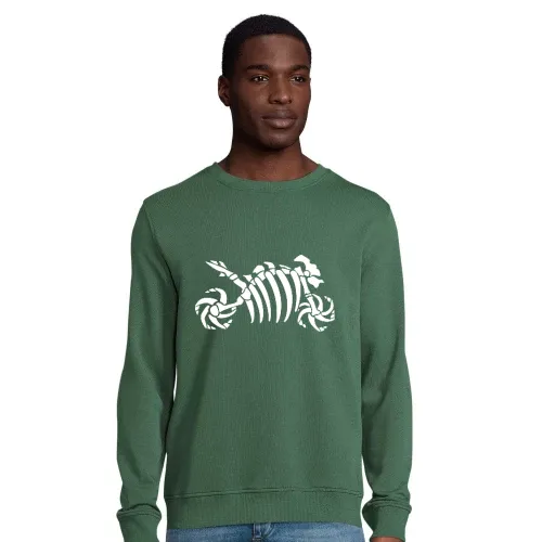 Motorrad Fossil Skelett Männer Sweat
