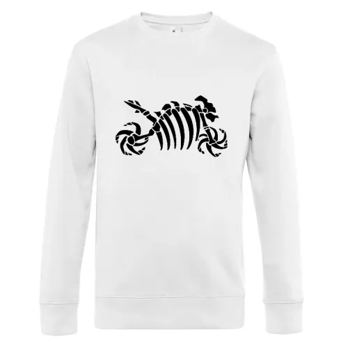 Motorrad Fossil Skelett Männer Sweat Motorrad Fossil Skelett Sweat