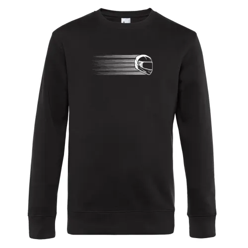 Motorradfahrerin Rennmaschine Helm Vintage Sweat