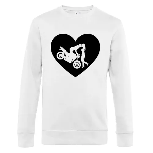 Motorradkuß Naked Bike Herz Männer Sweat Motorradkuß Naked Bike Herz Sweat