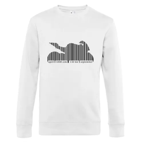 Motorradsaison Barcode Männer Sweat Motorradsaison Barcode Sweat
