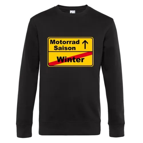 Motorradsaison vs. Winter Männer Sweat Motorradsaison vs. Winter Sweat