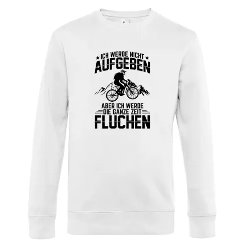 Mountainbiker Fluchen Downhill Bikepark Fully MTB Sweat Männer King Crew Neck