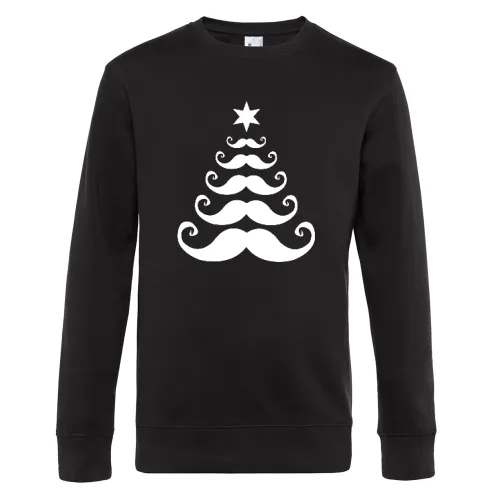 Moustache Weihnachtsbaum Sweat