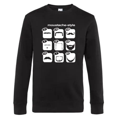 Moustache Weltweit Style Sweat