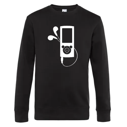 MP3 Player Sweat Männer King Crew Neck