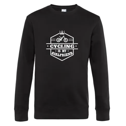 MTB Radfahrer Freundin Mountainbiker Fahrradfahrer Sweat Männer King Crew Neck
