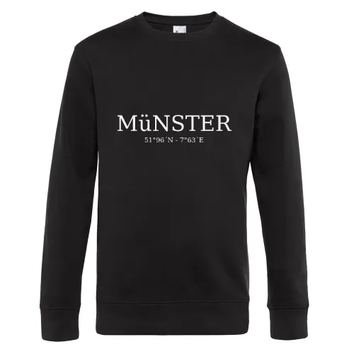 Münster Koordinaten Sweat Männer King Crew Neck