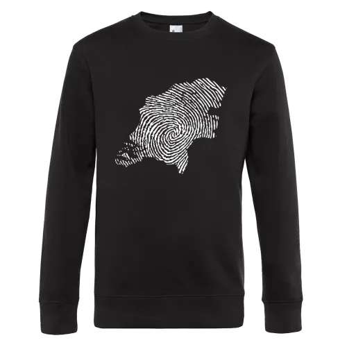 Niederlande Fingerabdruck Sweat Männer King Crew Neck