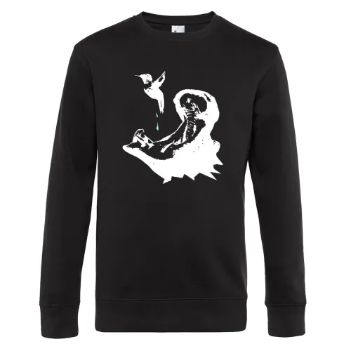 Nilpferd vs. Kolibri Sweat Männer King Crew Neck