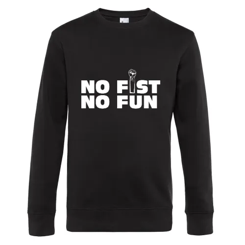 no fist no fun Sweat Männer King Crew Neck
