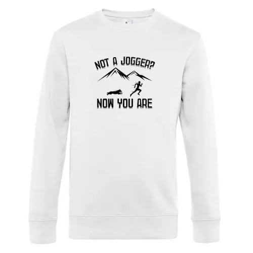 Not A Jogger Now You Are Jogging Hund Runner Sweat Männer King Crew Neck