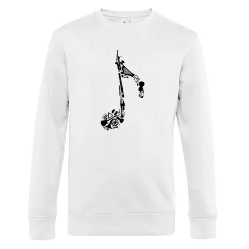 Note aus Musikinstrumenten Männer Sweat